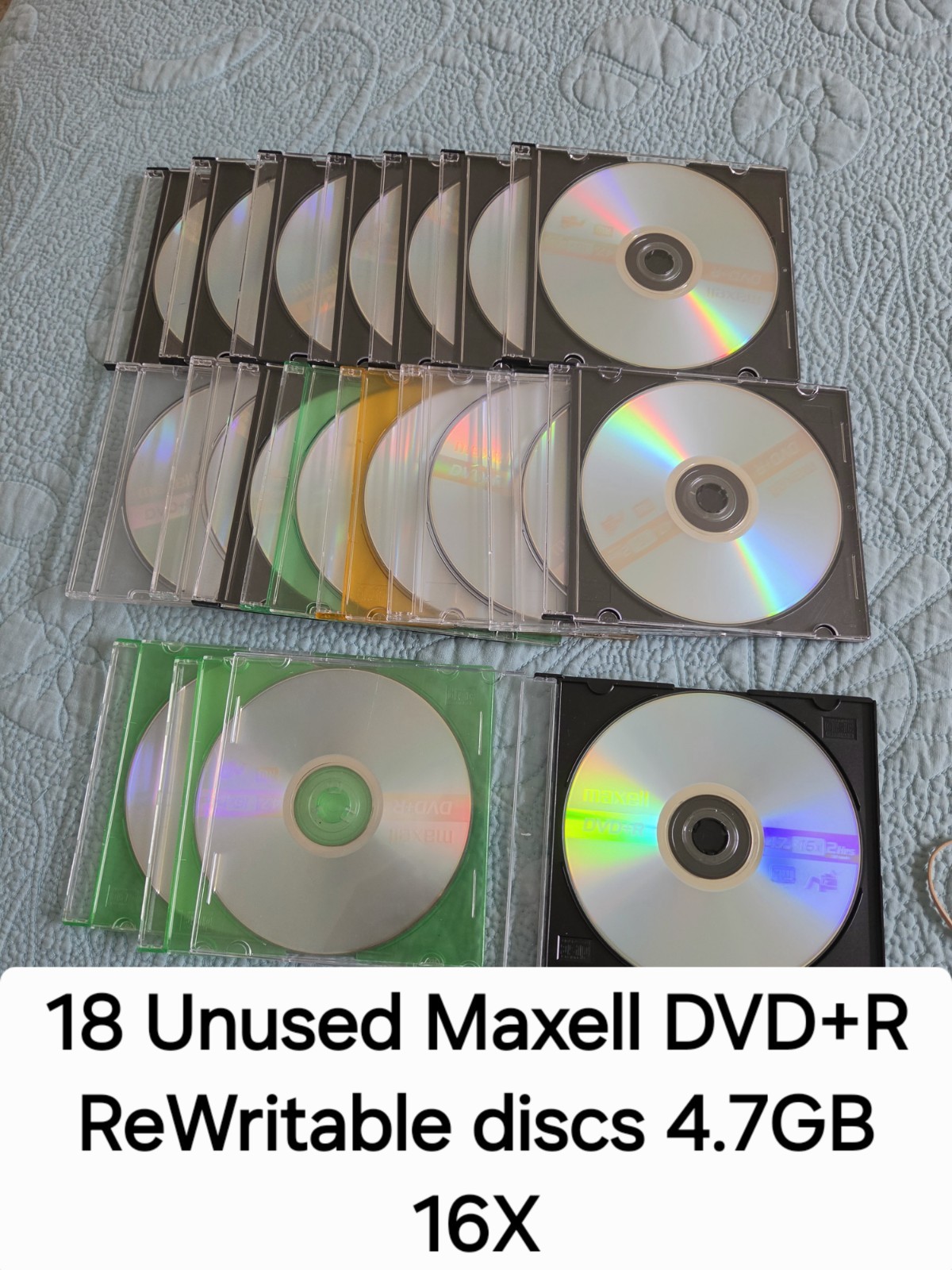 Lot of 26:MemorexDVD+R DL 8.5GB 8X DiscsLot of 8&Maxell DVD+R 4.7GB16X Lot of 18