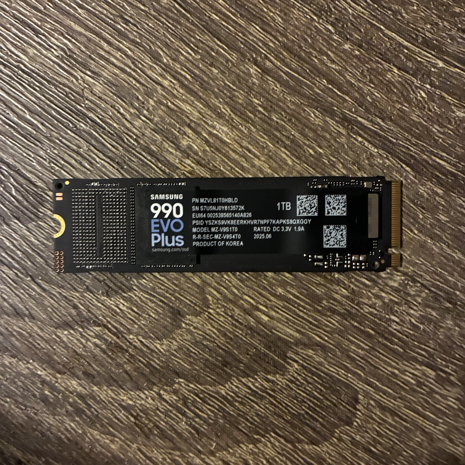 Samsung 990 EVO Plus 1TB Read Speed 7150 mb/s MZ-V9S1T0 2HRS