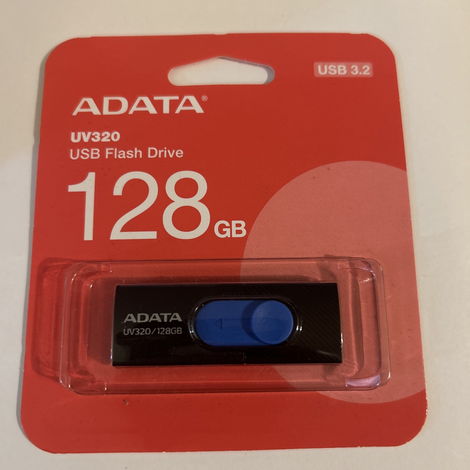 New USB FLASH DRIVE 128GB USB 3.2 ORIGINAL ADATA UV320 Sealed