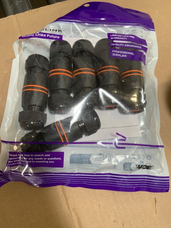 RJ45 Coupler Compact Outdoor Waterproof Quality IP68- CAT6A/CAT6/CAT5E/CAT5- 6PK
