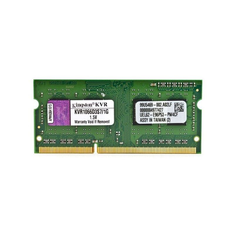 Kingston KVR1066D3S7/1GBK 1GB 1066MHz DDR3 Non-ECC CL7 SODIMM Laptop RAM