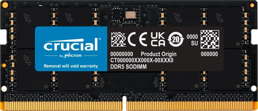 CT32G48C40S5 Crucial 32GB PC5-38400 DDR5-4800MHz non-ECC Unbuffered CL40 262-Pin
