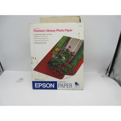 EPSON Premium Glossy Photo Paper, S041466, 11"x14" Borderless, 20 sheets, NEW