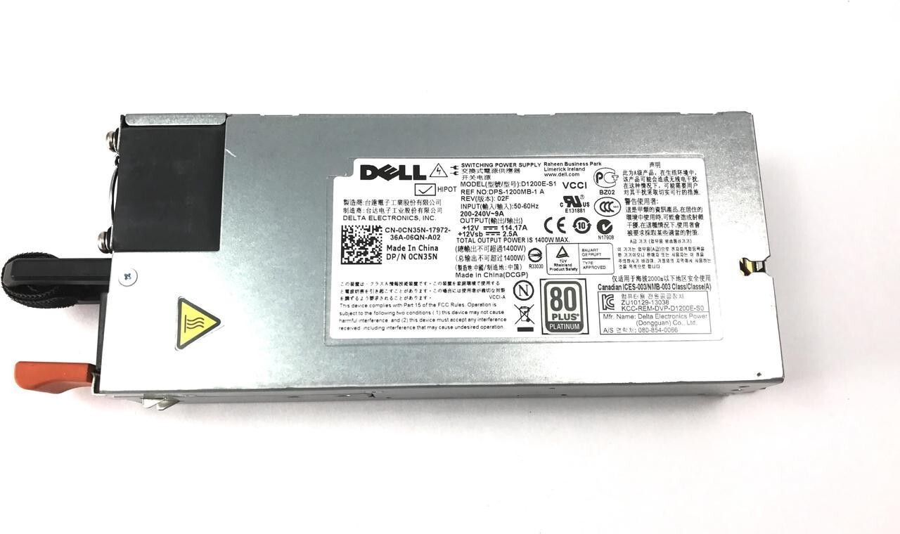 Dell 0CN35N CN35N D1200E-S1 1400W Server Power Supply CN-0CN35N US SELLER