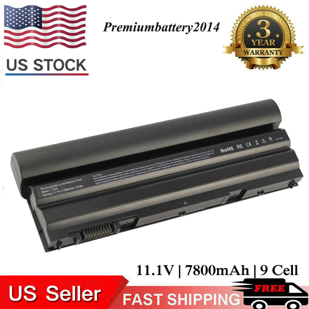 9 Cell Laptop Battery For Dell Latitude E6540 E6530 E6440 E6430 E6420 NHXVW US
