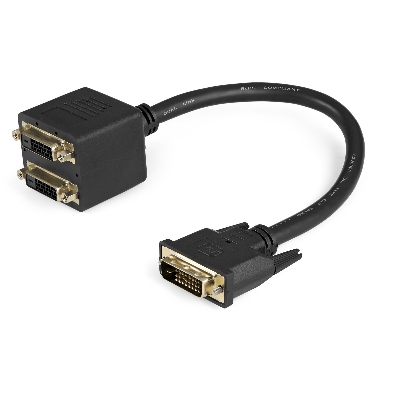 Lot Of 5 NEW Startech DVISPL1DD DVI-D To 2x DVI-D Digital Video Splitter Cable