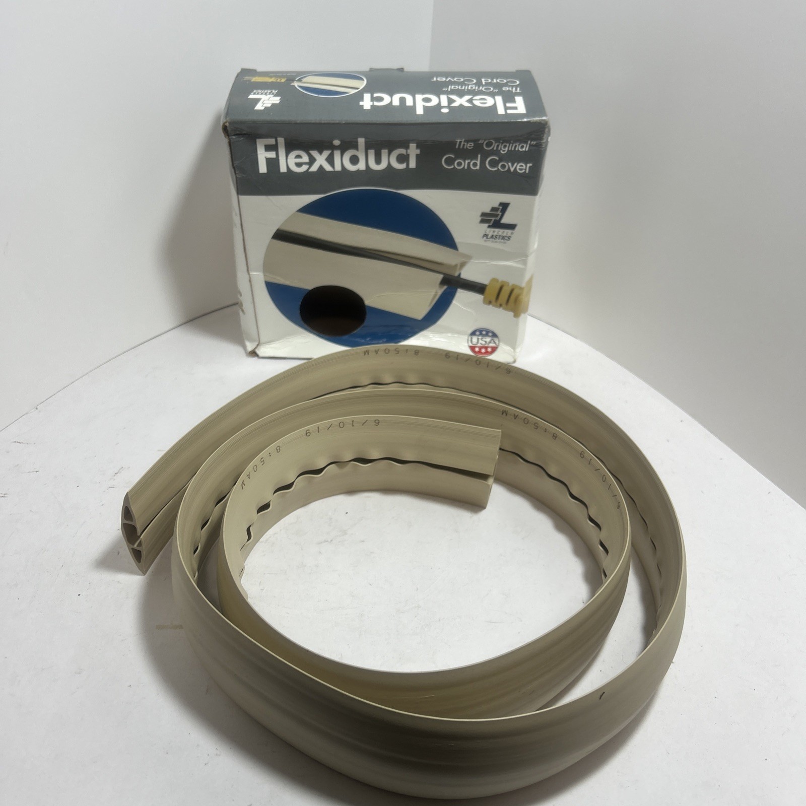 Flexiduct 6 Foot Extension / Electrical Cord Cover Beige CC-3