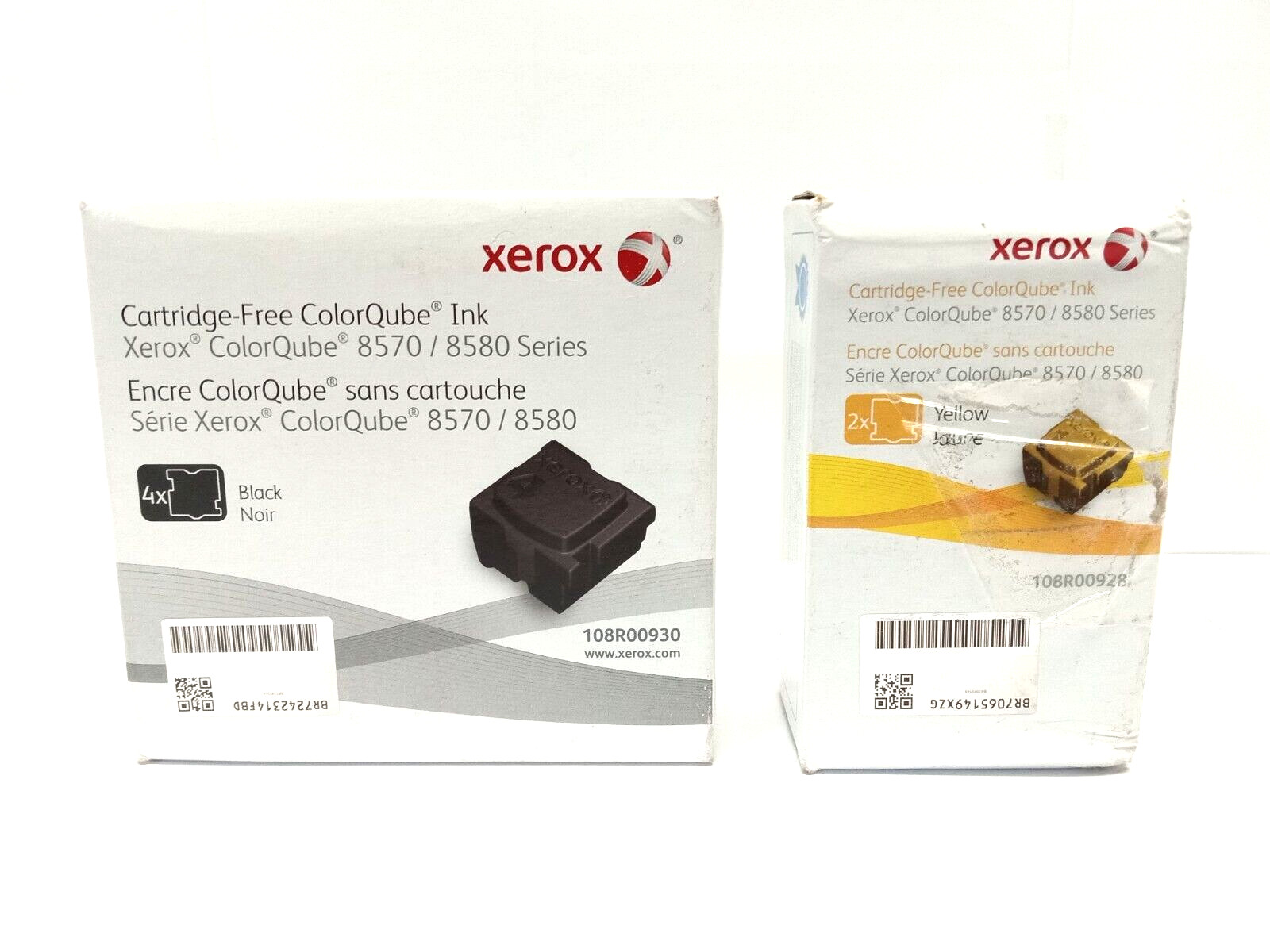 Genuine Xerox ColorQube 8570/8580 Series Solid Ink Set 108R00928, 108R00930