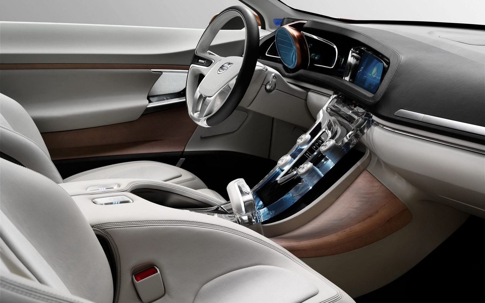 Cars volvo concept Desk Mat Stitched