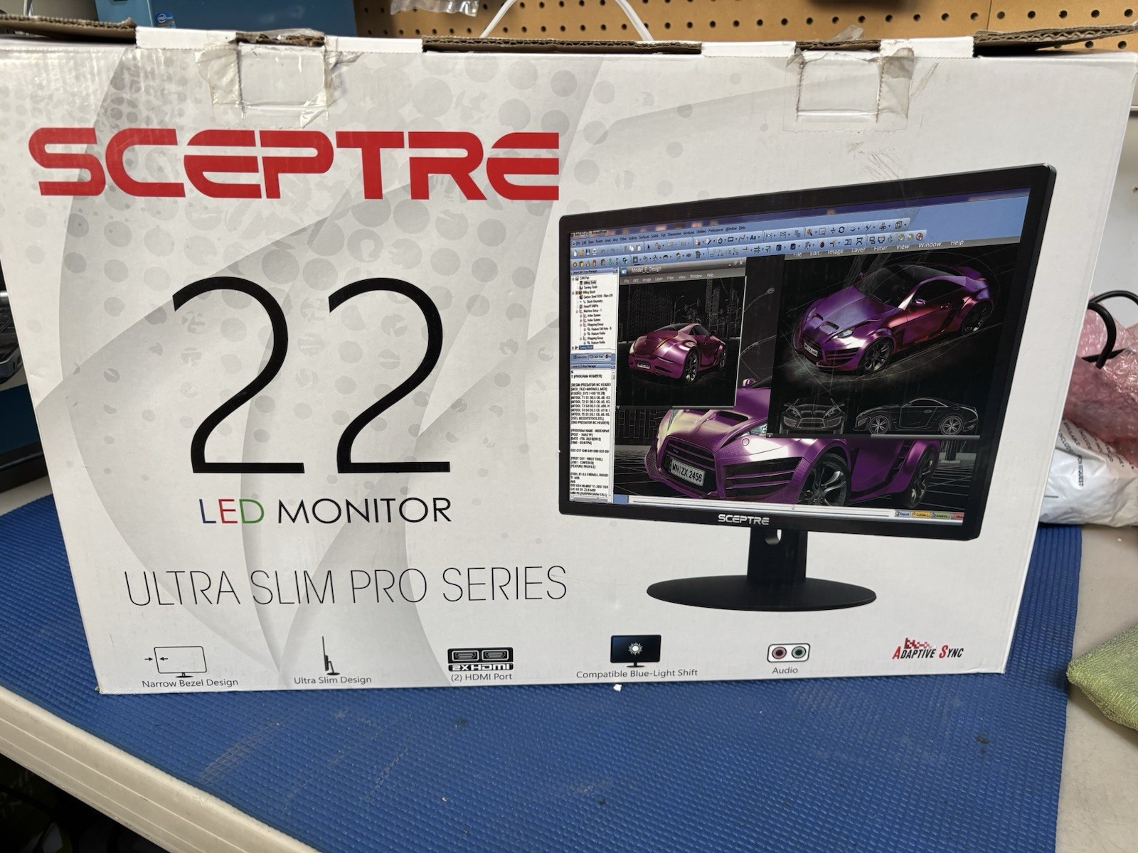 Sceptre F22 22-inch LED Monitor Ultra Slim Pro Series Refresh Rate 75hz