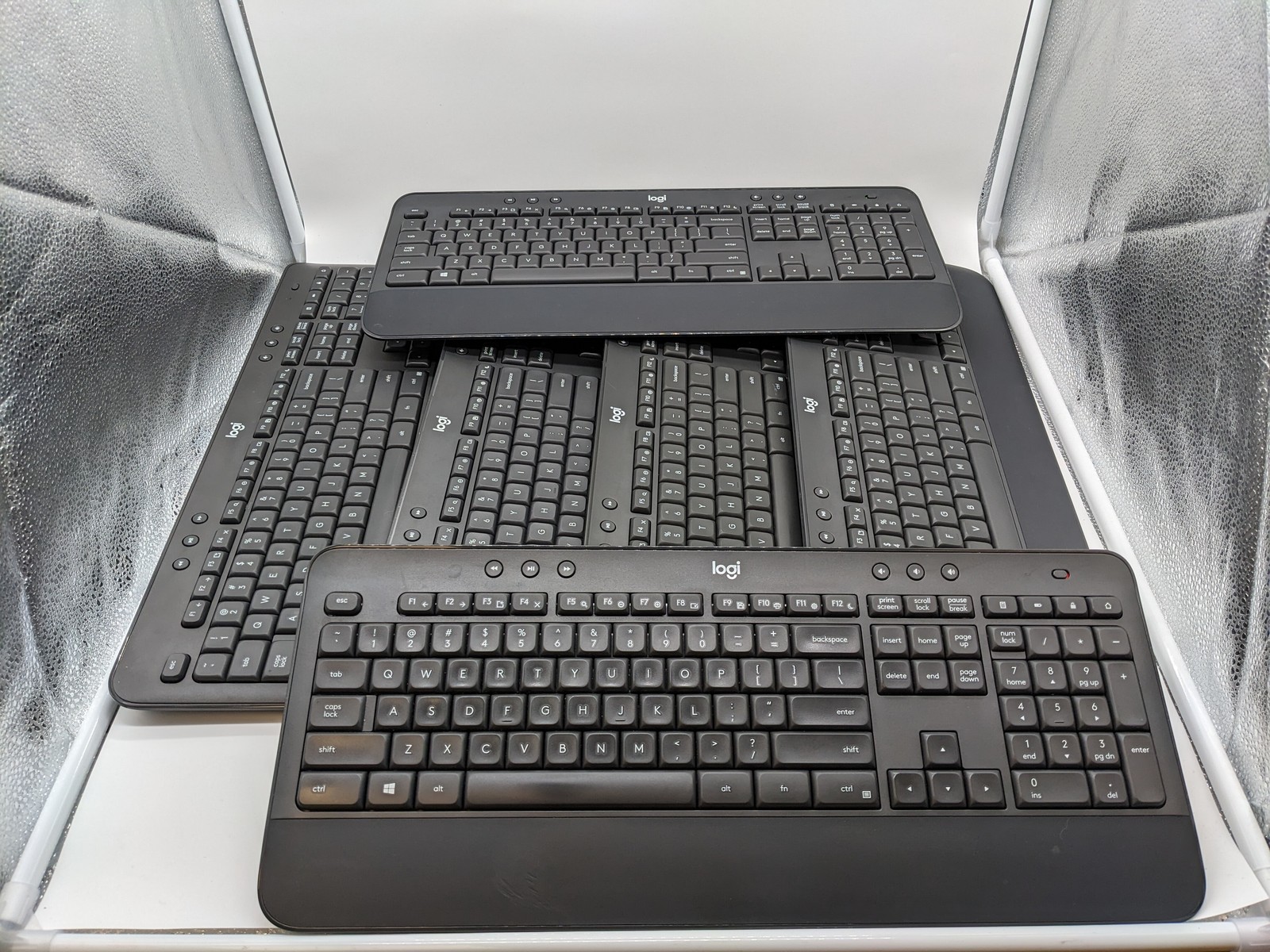 LOT OF 6 Logitech Wireless Advanced Keyboard K545 with No Dongle - 