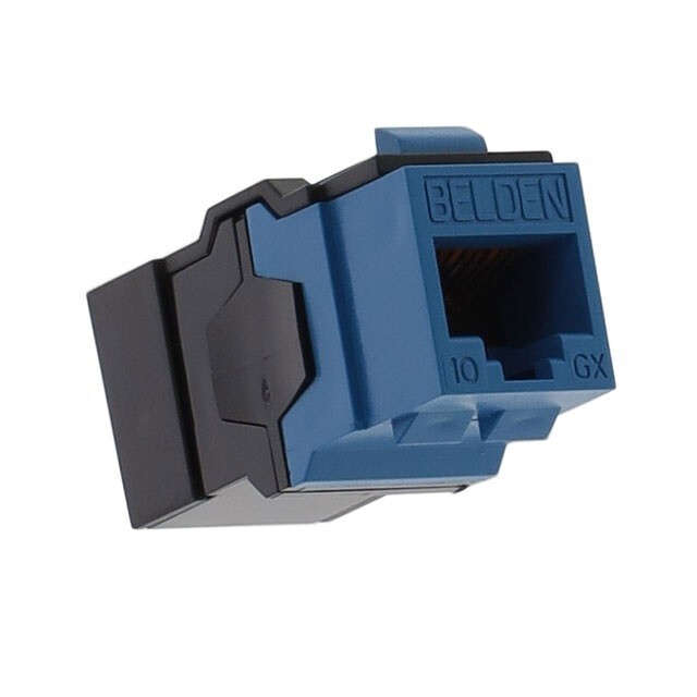 Belden AX104019 Cat 6A 10GX RJ45 KeyConnect Style Blue Coupler