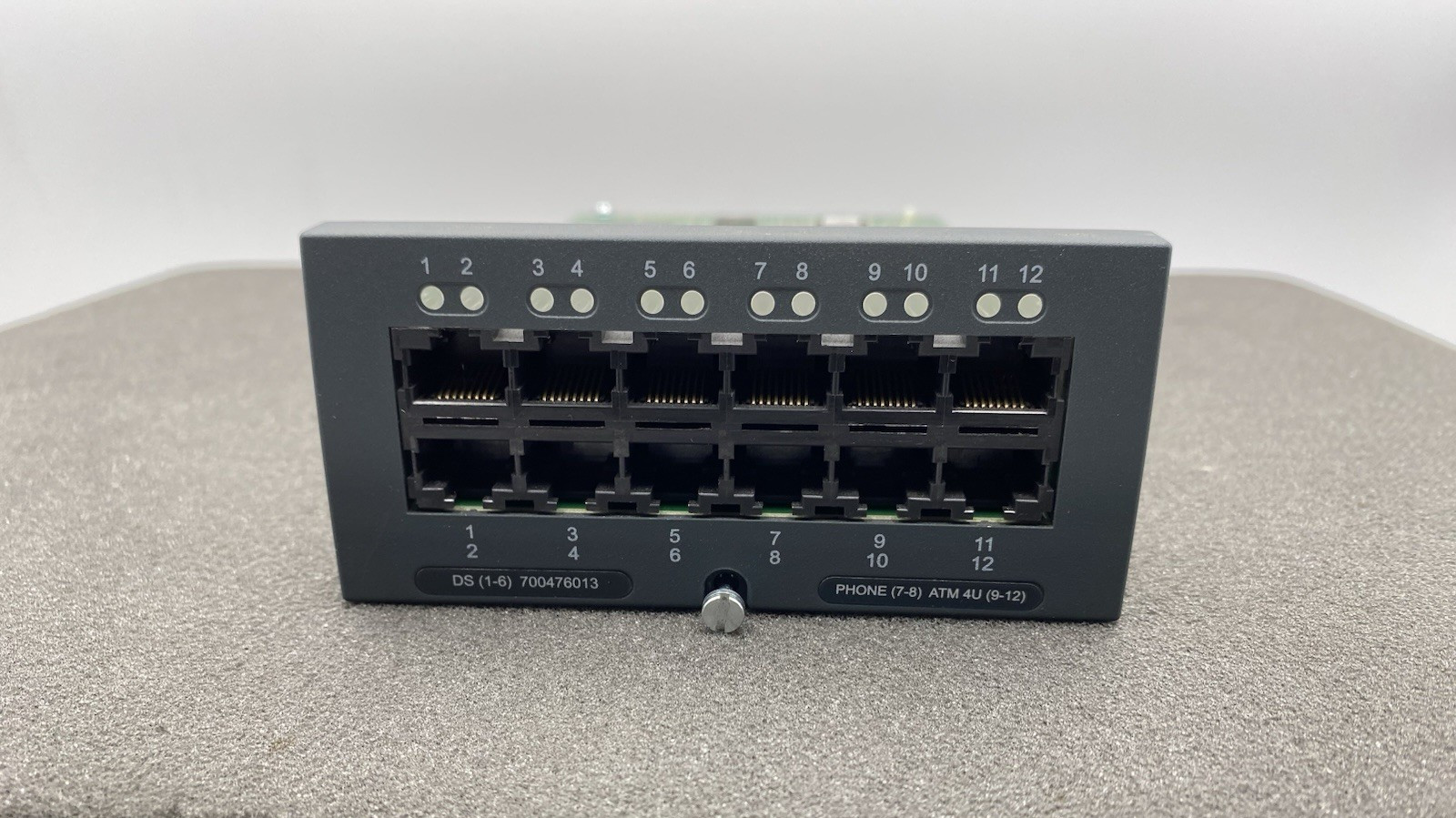 Avaya DS (1-6) 700476013 PHONE (7-8) ATM 4U (9-12) 13-PORT Interface Module 
