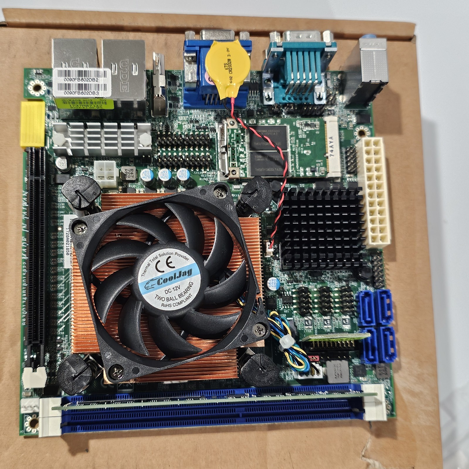 Portwel WADE-8015 202 Mini-ITX Embedded Complete Industrial Motherboard NEW