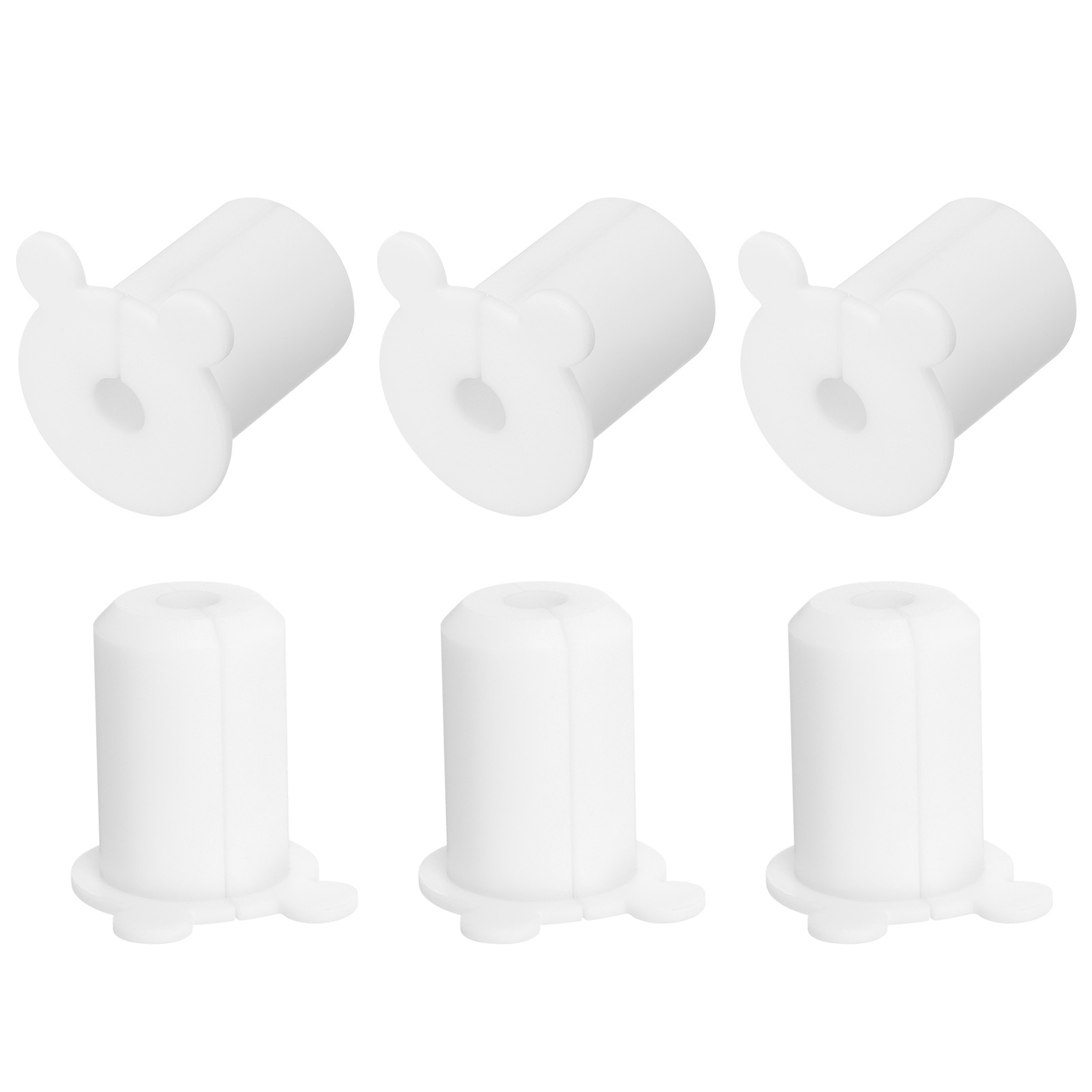 6Pcs Wall Grommets for Cables 1 Inch Silicone Cable Wall with 8mm Hole, White