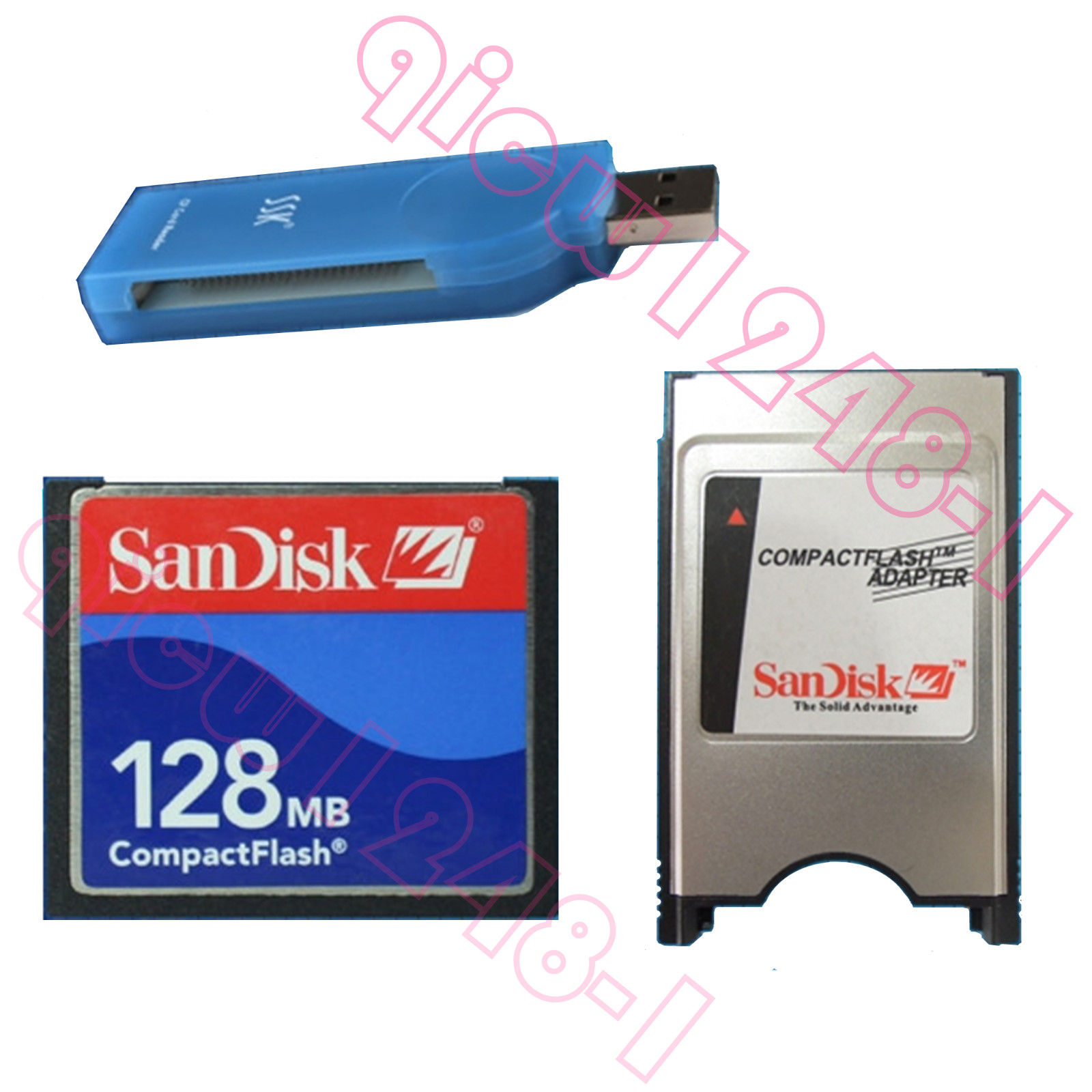128MB CNC CF Compact Flash card+SSK USB2.0 Card reader +CF-PCMCIA Adapter FANUC