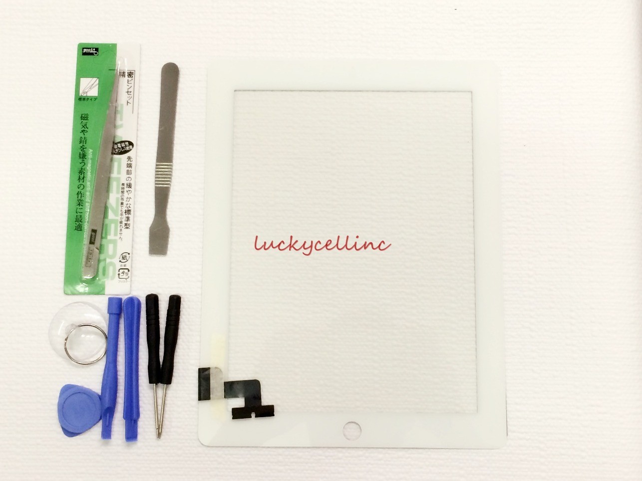 White Screen Glass Digitizer replacement for iPad 2 A1395 A1397 A1396 + Tools