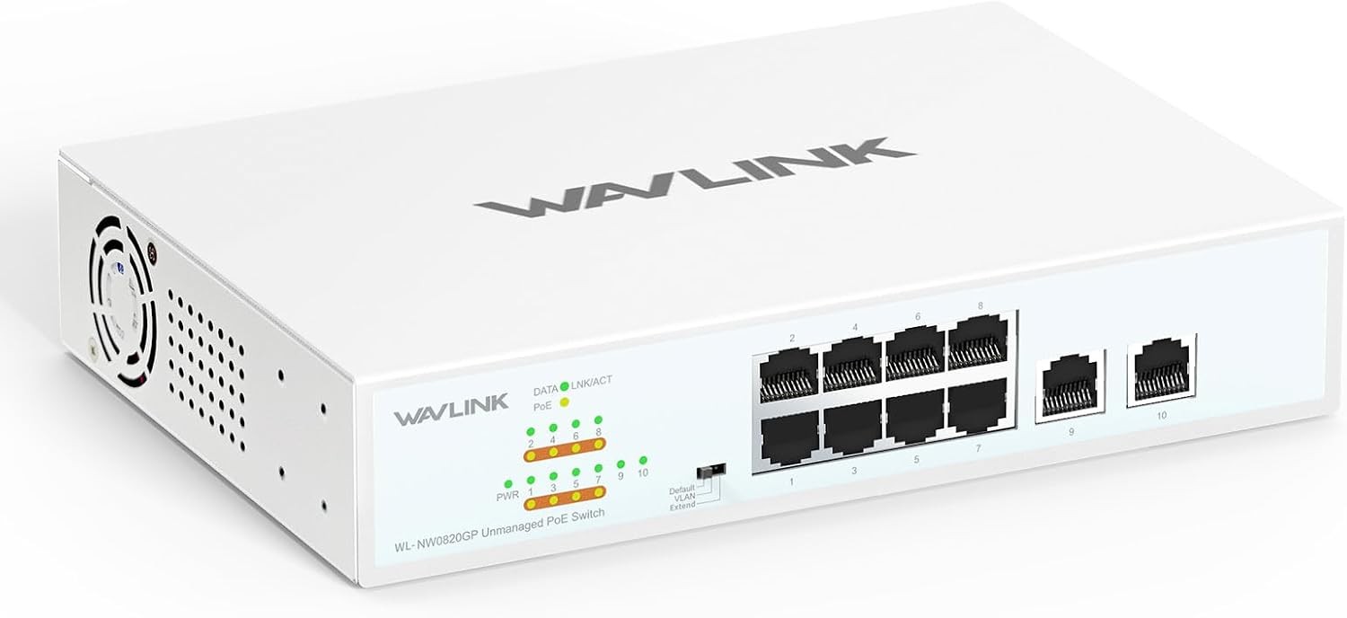 10-28 Ports Full Gigabit Network Switch 8-24 Ports PoE Switch Support 802.3af/at
