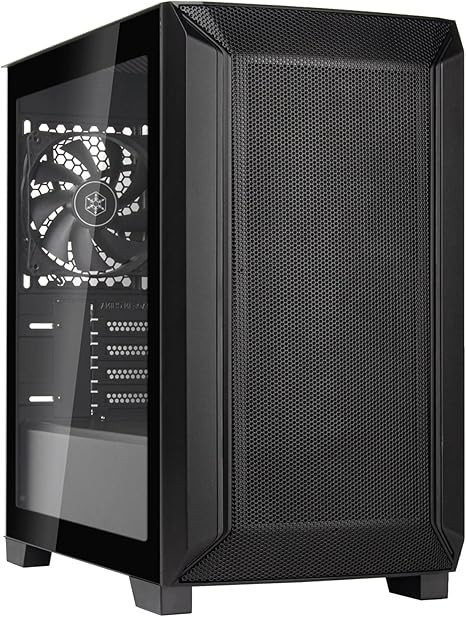 SilverStone FARA 312 High Airflow Micro-ATX Tower Case SST-FA312-BG