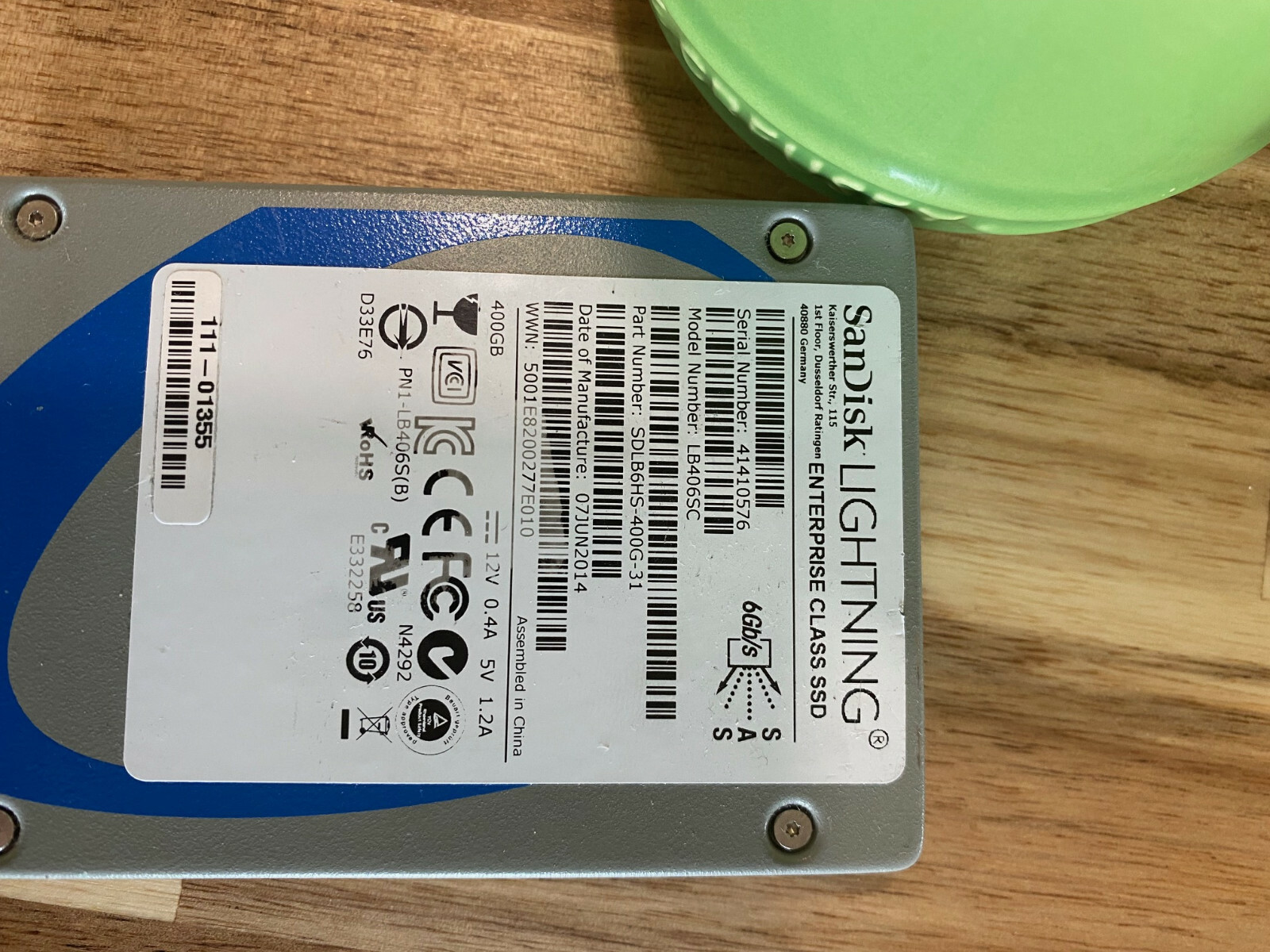 Sandisk Lightning 400GB 2.5" 6gbps SAS SSD (Dell, HP, etc compatible)
