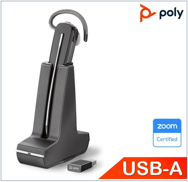 Plantronics/Poly Savi 8240 UC Convertible Headset USB-A DECT Wireless
