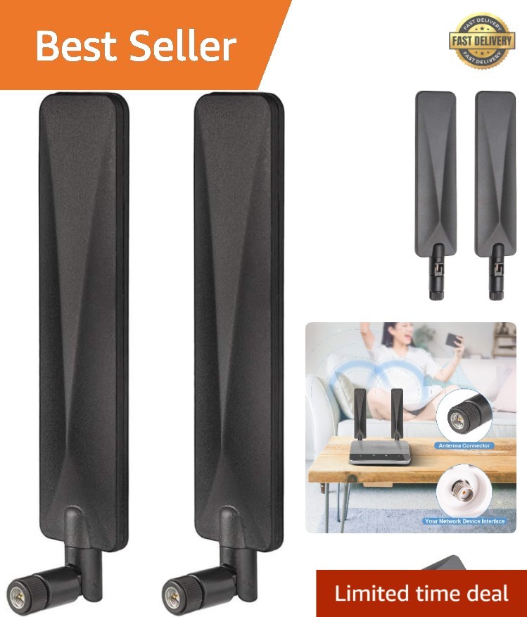 Versatile 2-Pack 9dBi SMA Male Antenna for Enhanced Outdoor Security Needs