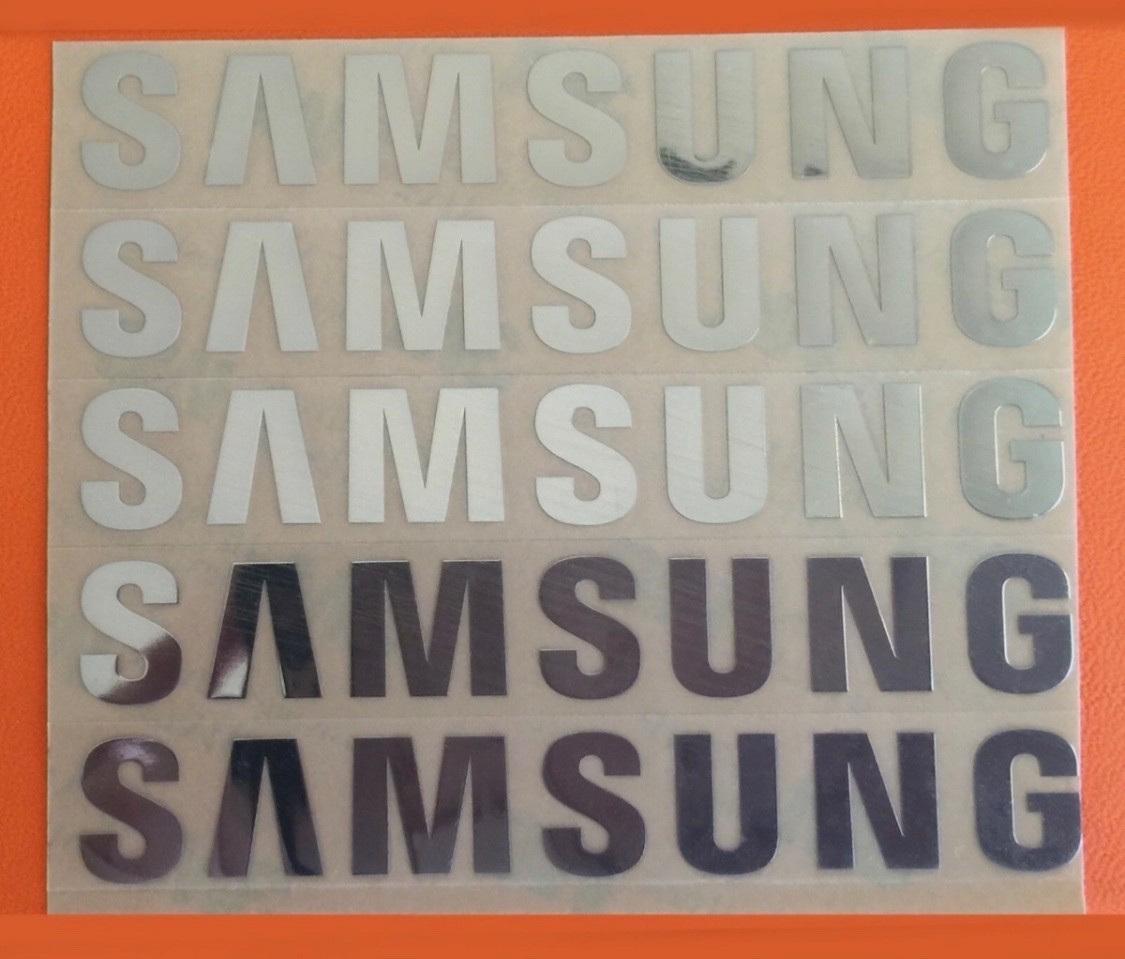 5 pcs Sticker Logo for SAMSUNG TV Microwave Oven Dishwasher Fridge 90mm x 13mm