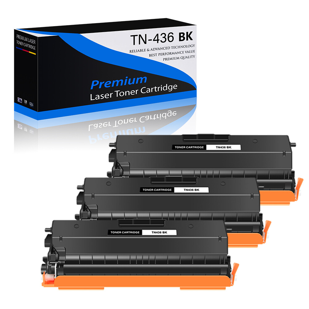 3PK Black TN436 Toner for Brother TN-436 DCP-L8410CDW,MFC-L8690CDW,MFC-L8900CDW