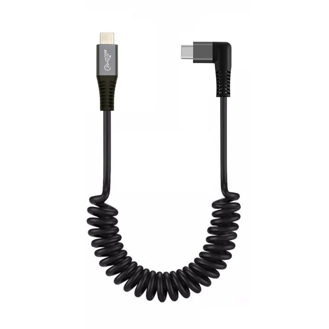 USB C Coiled Cable USB 3.2  20Gbps PD 100W 8K@60Hz Data Fast Charging Cable 6ft