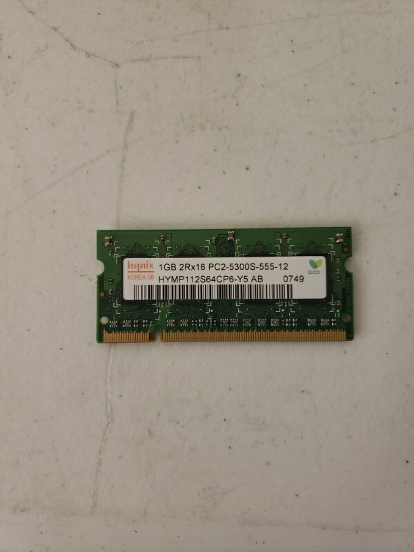 HYNIX 512MB MY 52 LAPTOP MEMORY (HYMP564S64BP6-C4)  - NG B1 Mw71024f