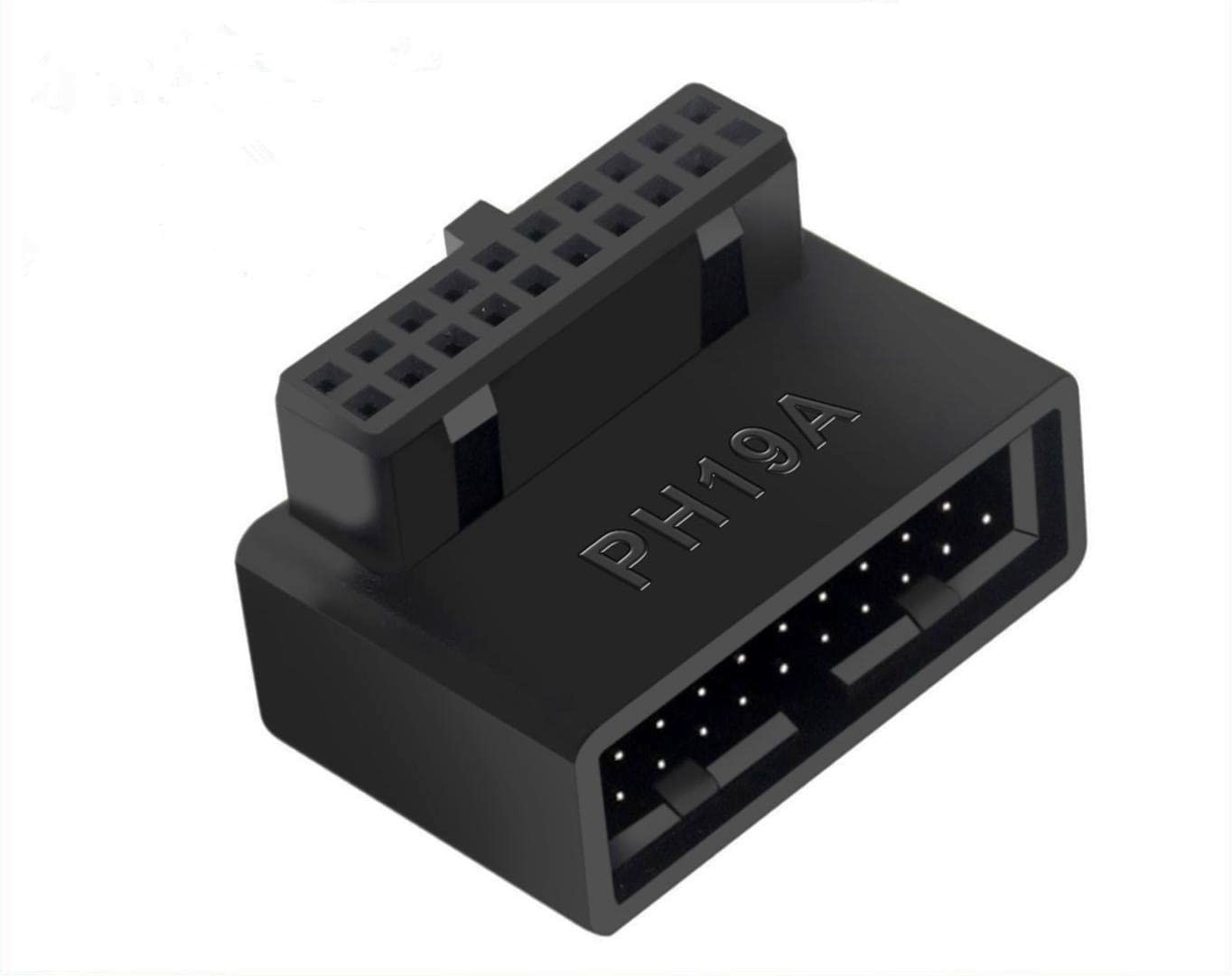 SHANFEILU USB3.0 90Degree Motherboard Adapter 19Pin/20Pin Male to up angle