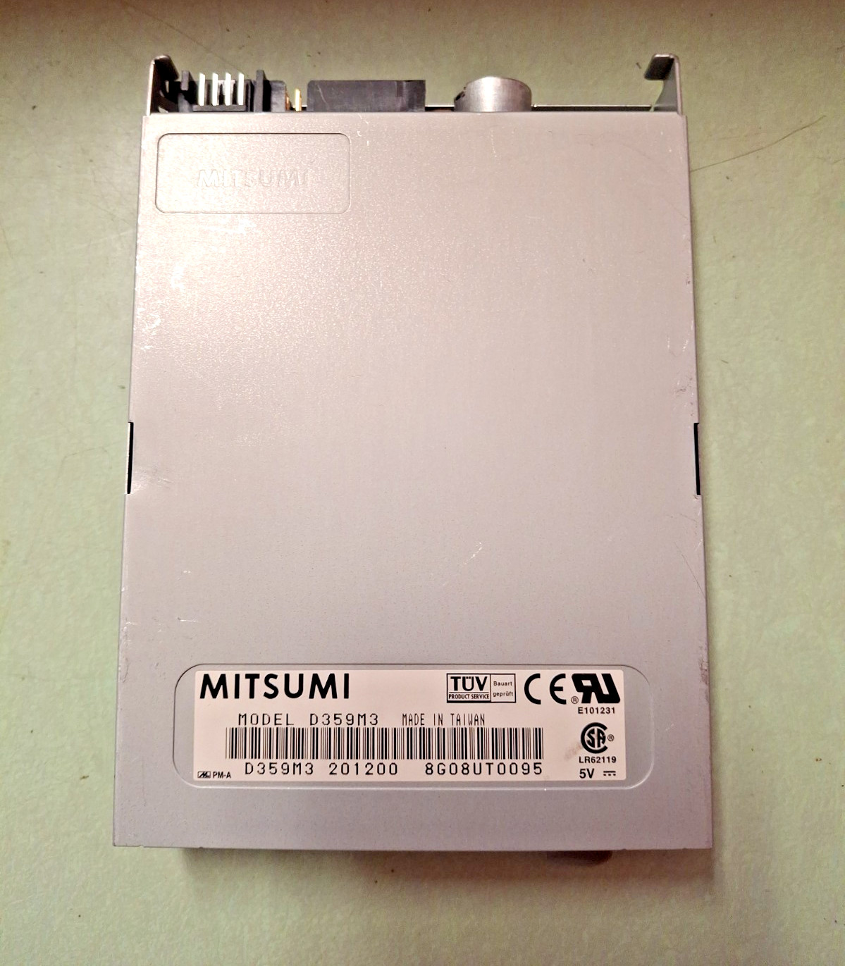Mitsumi D359M3D 3.5" Internal Floppy Drive GREY Bezel, NO FACE PLATE