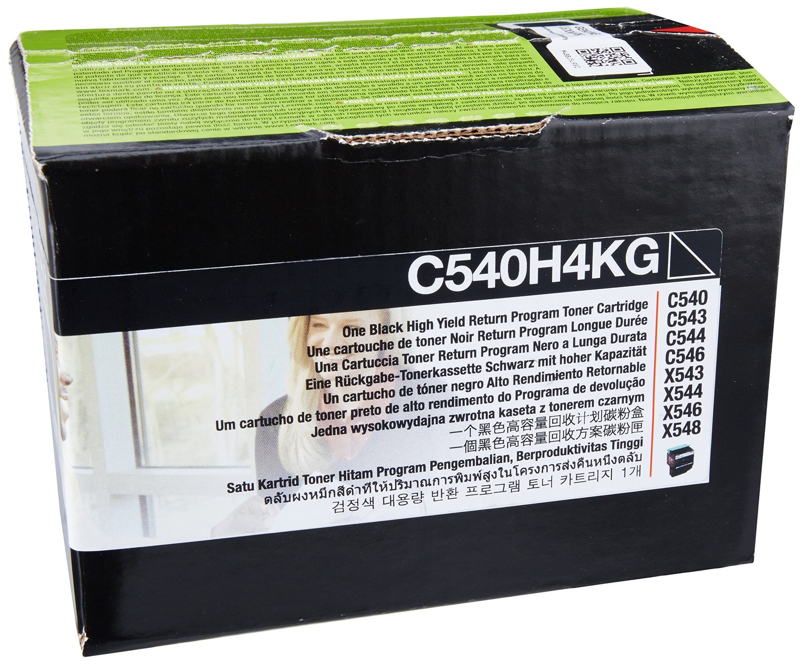Original Lexmark C540H4KG Black Toner. New Sealed Box, We Ship Fast