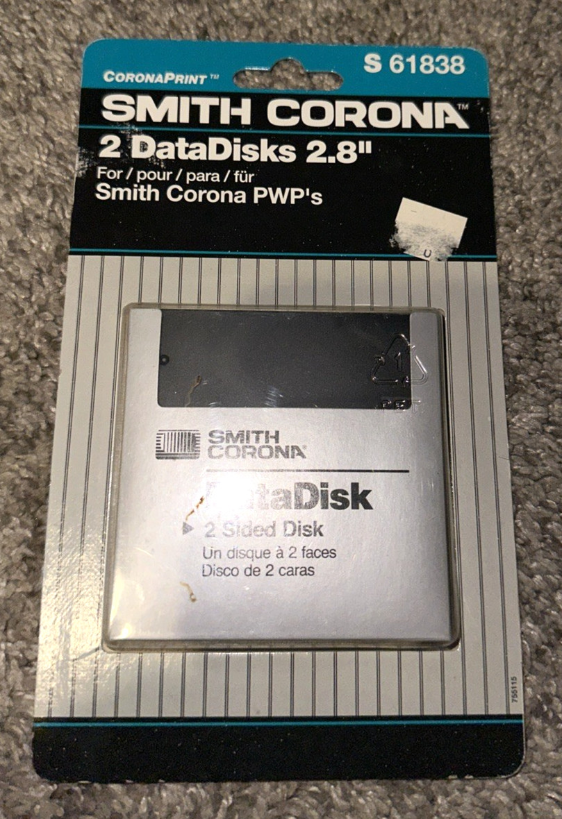 DataDisks 2.8" S 61838 Data Disks 2-Pack New Sealed Vintage Computer Media