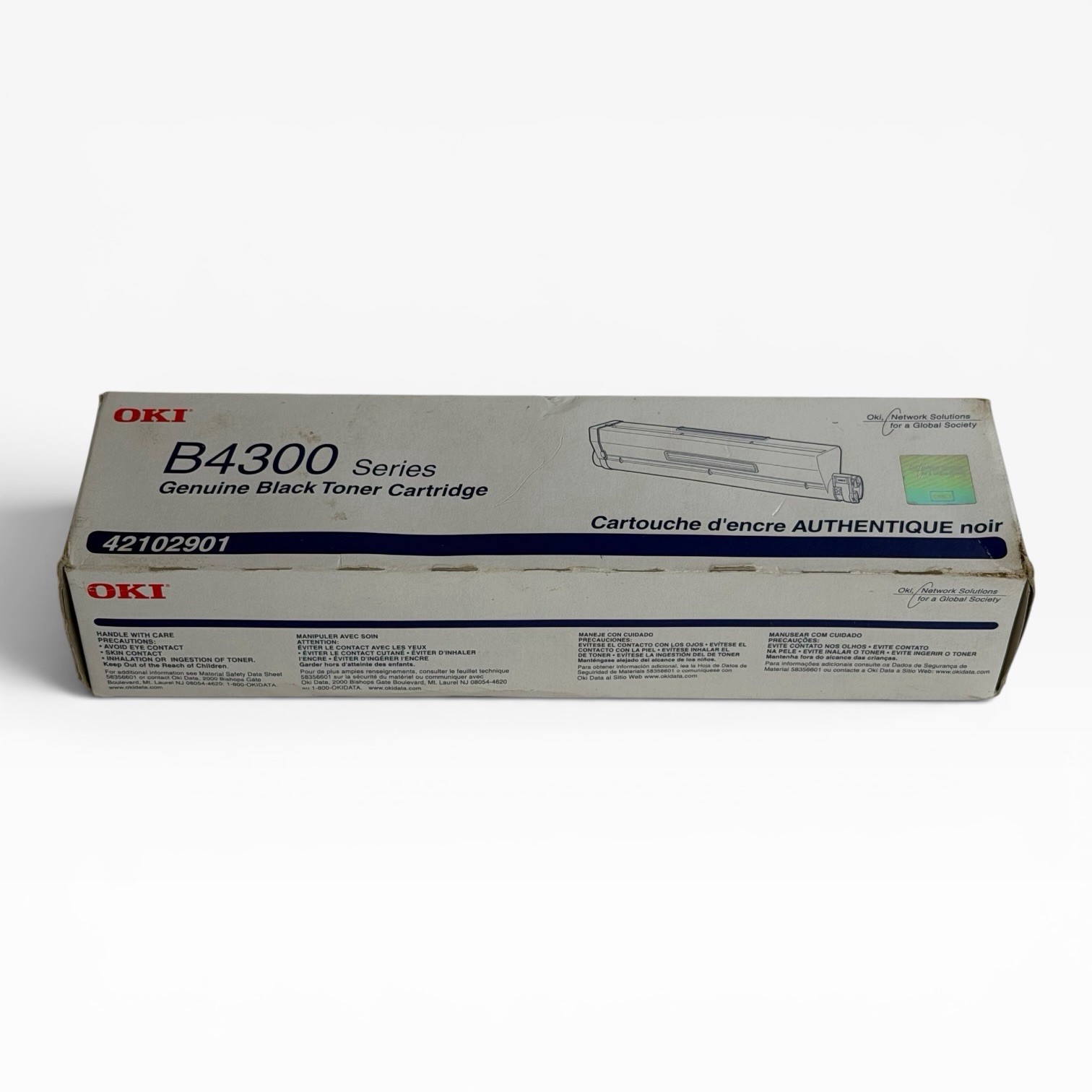 Genuine OKI B4300 Series Black Toner Cartridge 42102901 Unopened Made In Japan