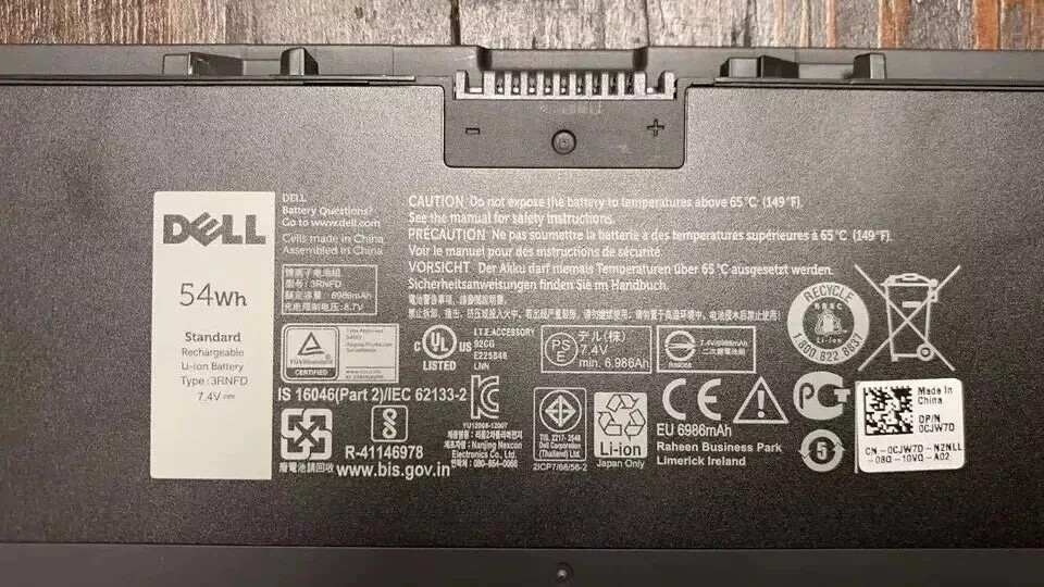 OEM Original 3RNFD 54Wh Battery for Dell Latitude E7420 E7440 E7450 G95J5 34GKR