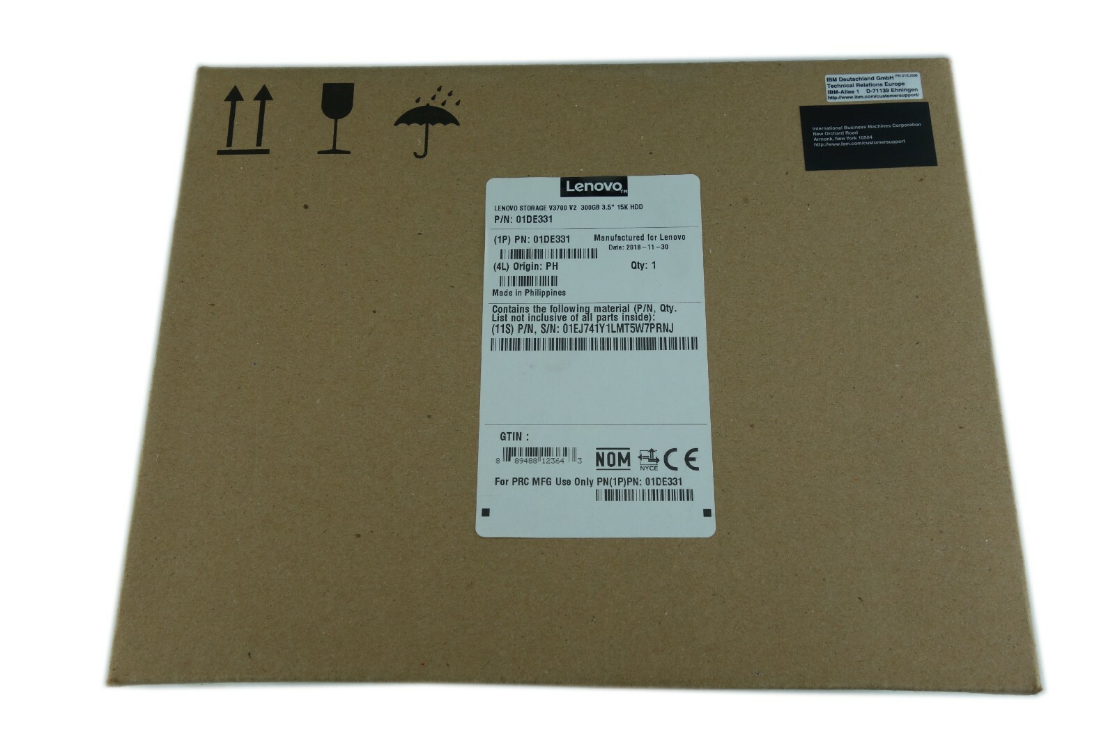 Lenovo V3700 V2 300GB 15K SAS 12Gb 2.5" HDD AL13SX830EN 01EJ858 01EJ741 01DE331