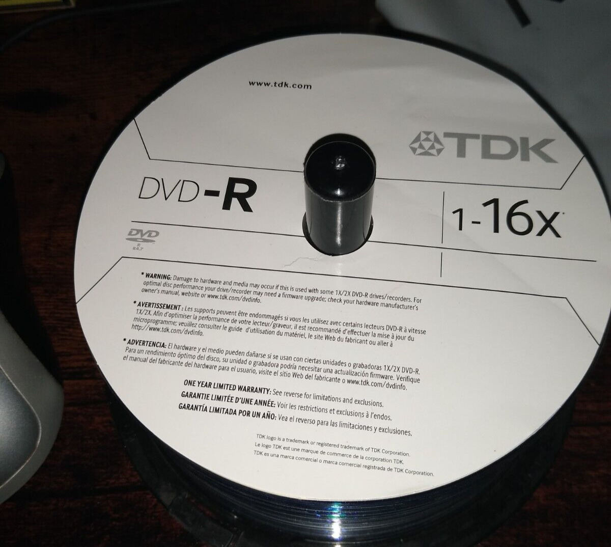 (37 disc) DVD-R 1-16x 4.7 GB TDK new never used, 