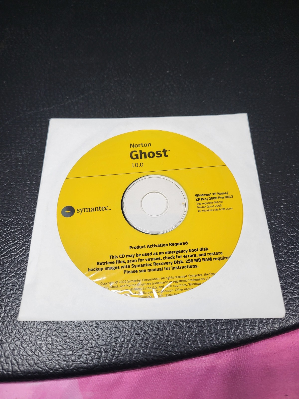 Norton Ghost 10.0 Dvd/CD Rare Vinatge Still Sealed Disc Only