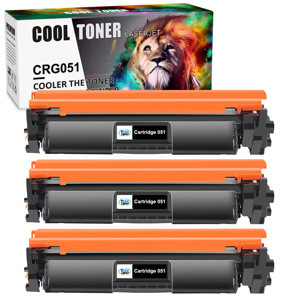 3PK CRG-051H Toner Cartridge for Canon 051 H imageCLASS MF264dw MF269dw LBP162dw