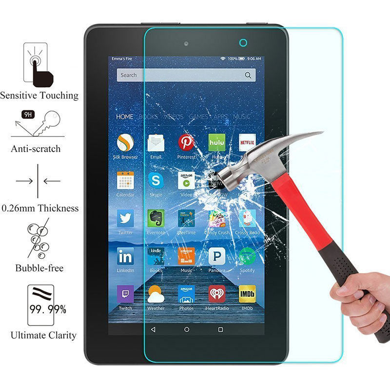 2X Tempered Glass Screen Protector For Amazon/ Samsung Galaxy/iPad/Lenovo Tablet