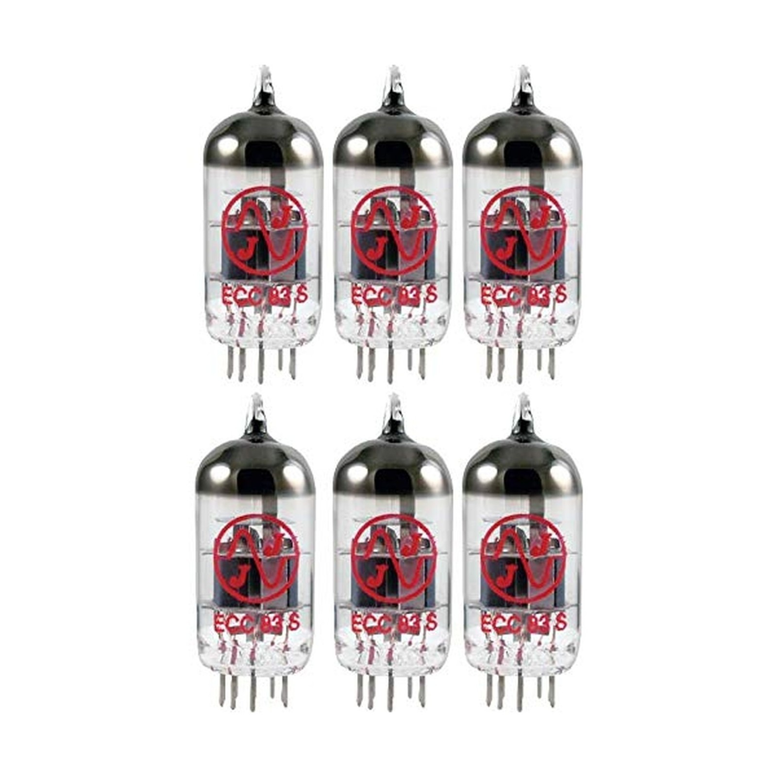 12AX7 / ECC83 - JJ Electronics, Pin Type: Regular, package of 6