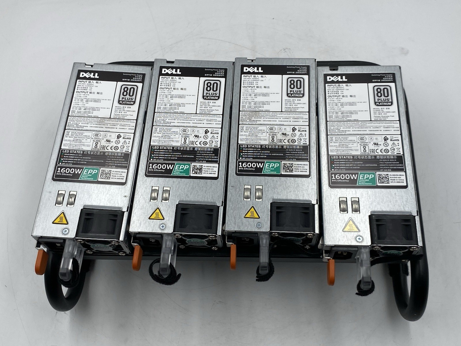 LOT OF 4 Dell D1600E-S0 1600W 80Plus Platinum PSU