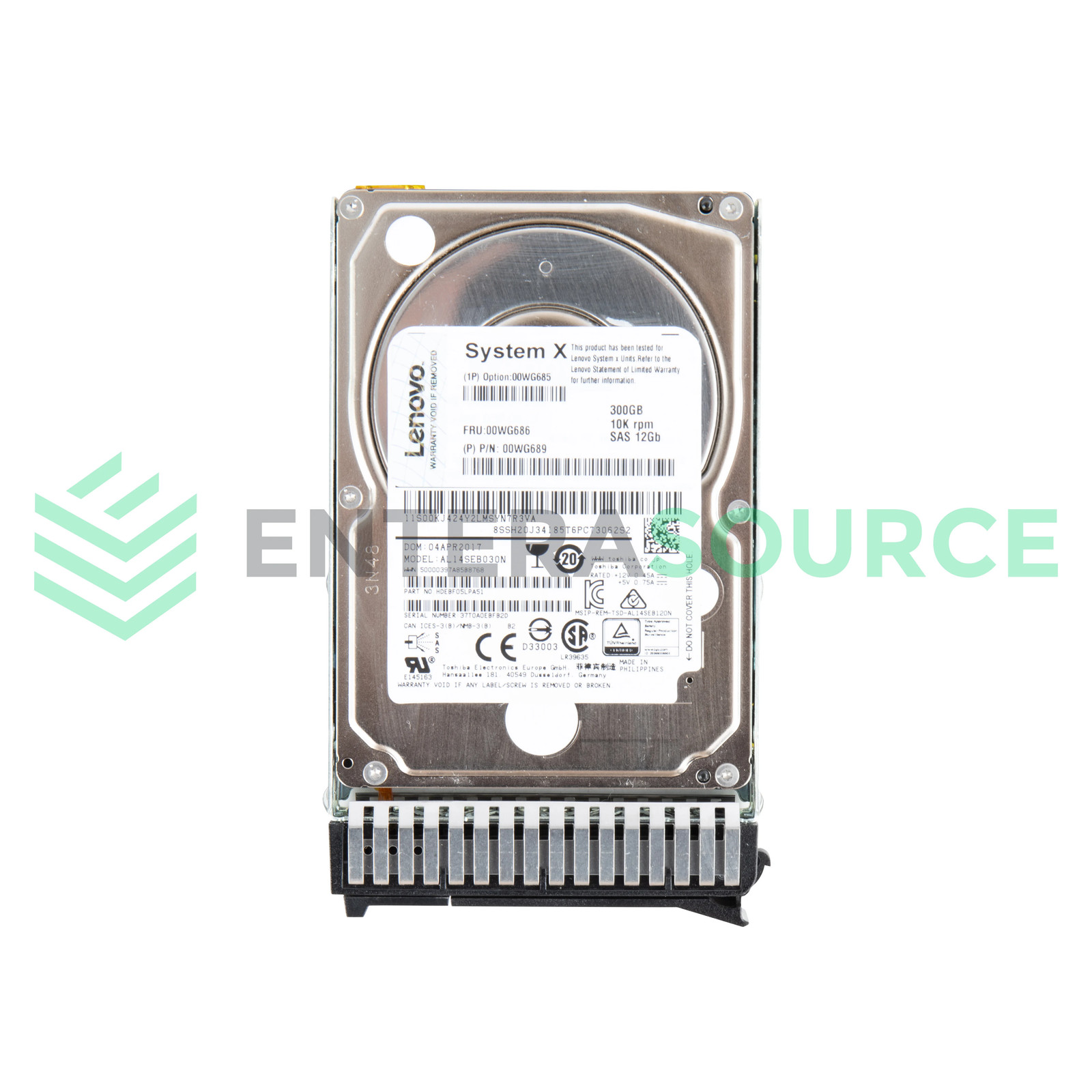 IBM 00WG686 Lenovo 300GB 10K SAS 2.5" 12Gbps Hard Drive