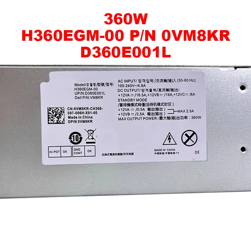 D500EPM-00 Y7ROX For Dell 5880 3880 3881 5090 7070 Power Supply H360EGM-00 VM8KR