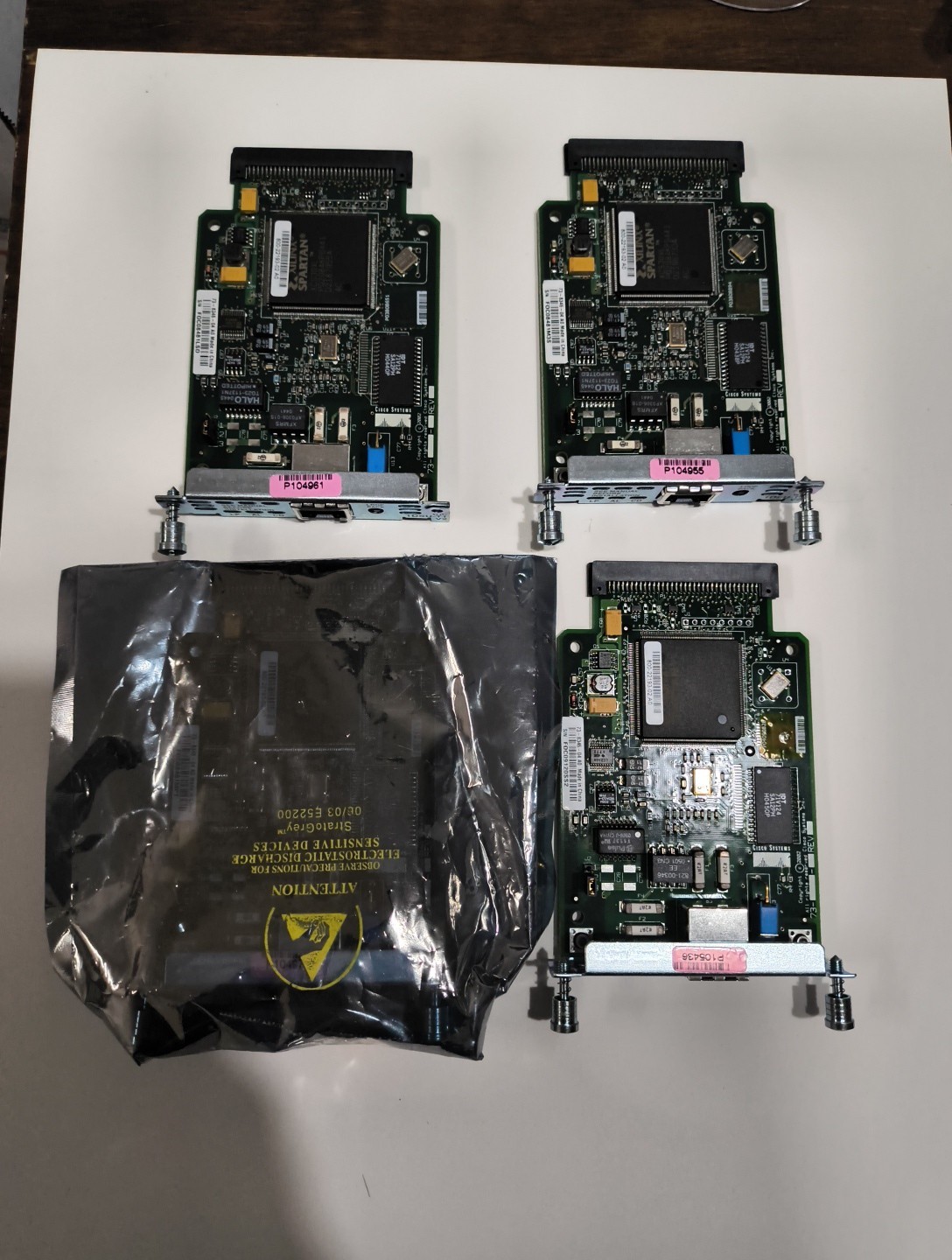 CISCO WIC-1DSU-T1-V2 1-PORT T1 DSU CSU WAN INTERFACE CARD Lot Of 4 Used