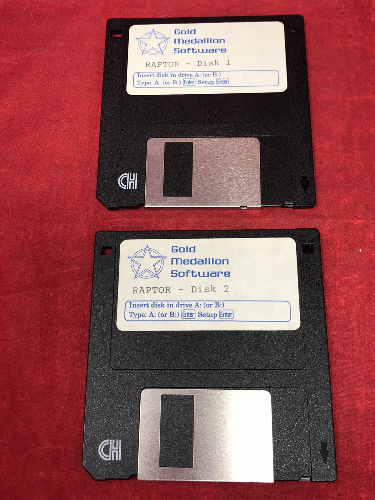 Gold Medallion Software - RAPTOR on 3.5" Disk Vintage Video Game