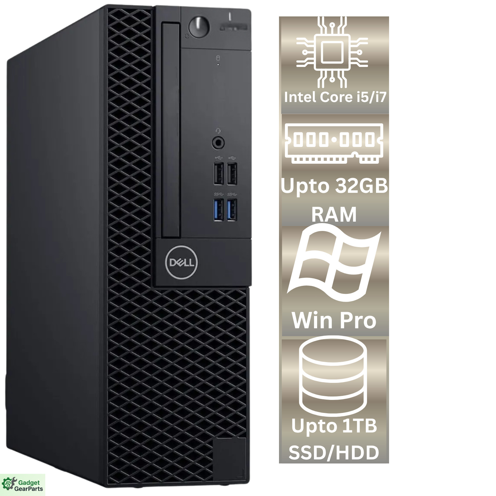Dell Windows 11 Pro Desktop Computer PC Up To i7 7th Gen. 32GB RAM 4TB SSD/HDD