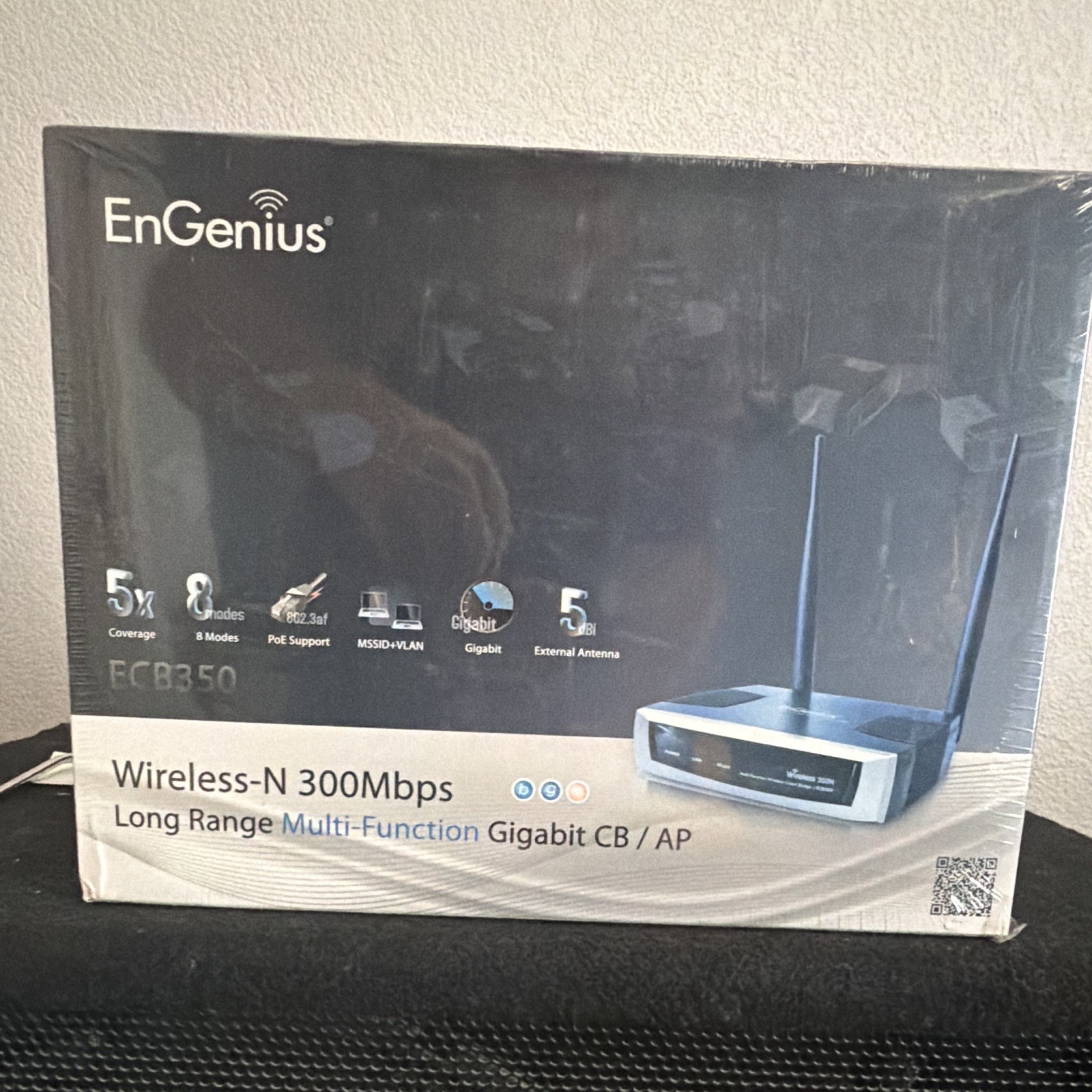 EnGenius ECB350 Wireless-N 300Mbps Gigabit PoE Access Point w/ External Antenna