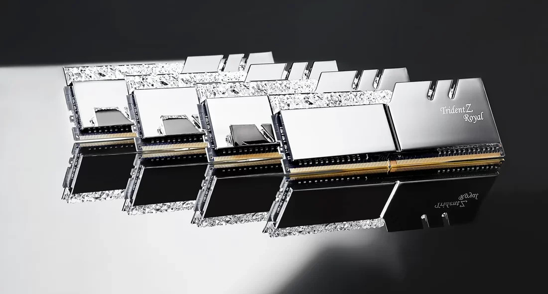 G.SKILL Trident Z Royal 128GB 8x16GB DDR4-3200 C14 RGB RAM F4-3200C14Q2-128GTRS